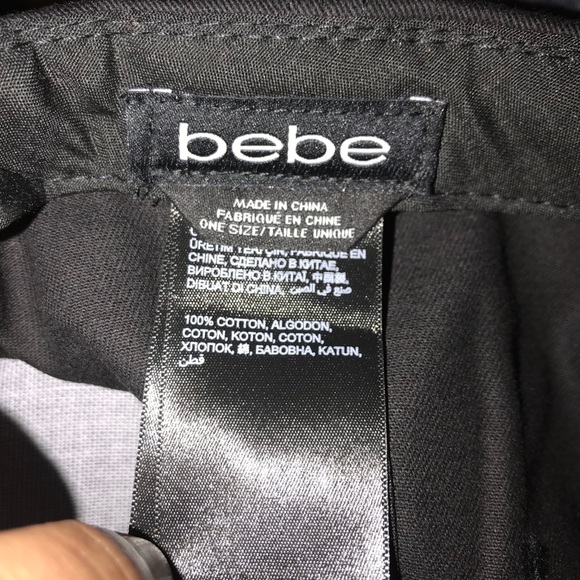 Woman’s BEBE black hat with Swarovski crystals - Picture 4 of 5